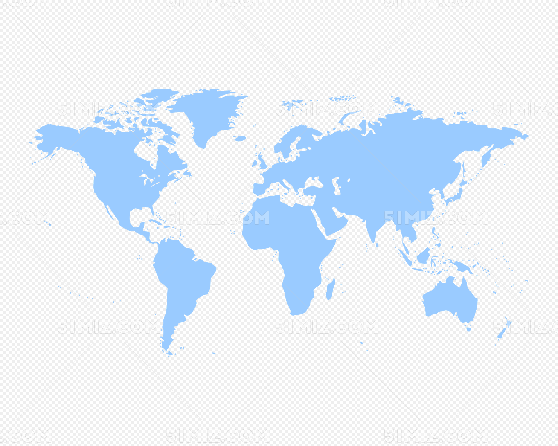 蓝色世界地图