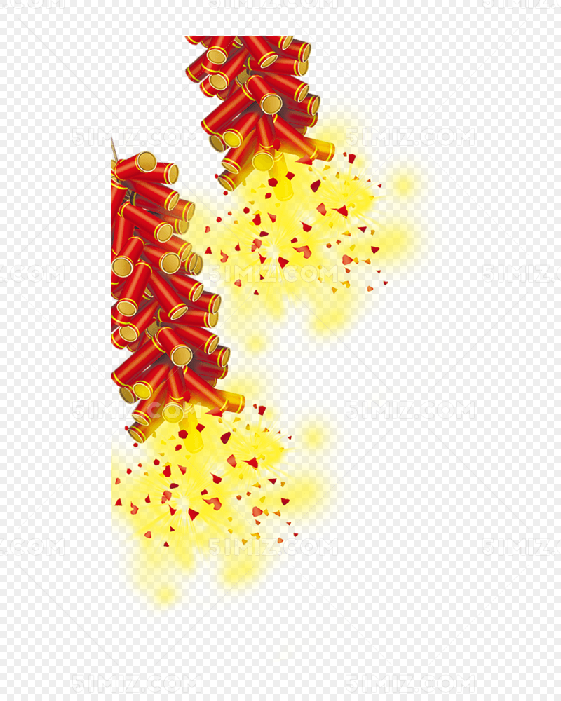 红色中国风新年喜庆狂欢鞭炮