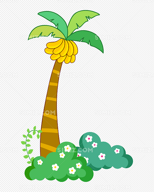 卡通香蕉树
