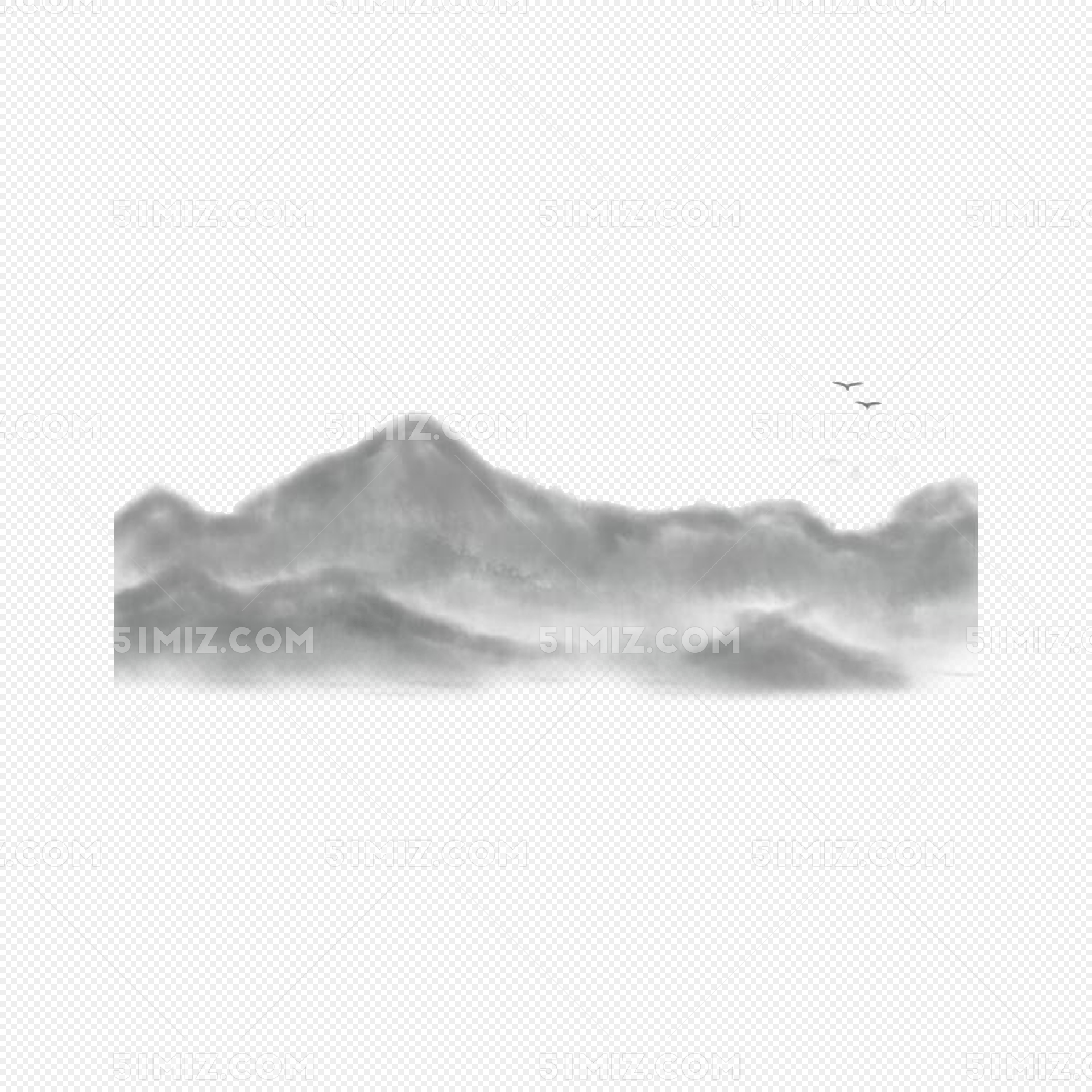 水墨山免费素材