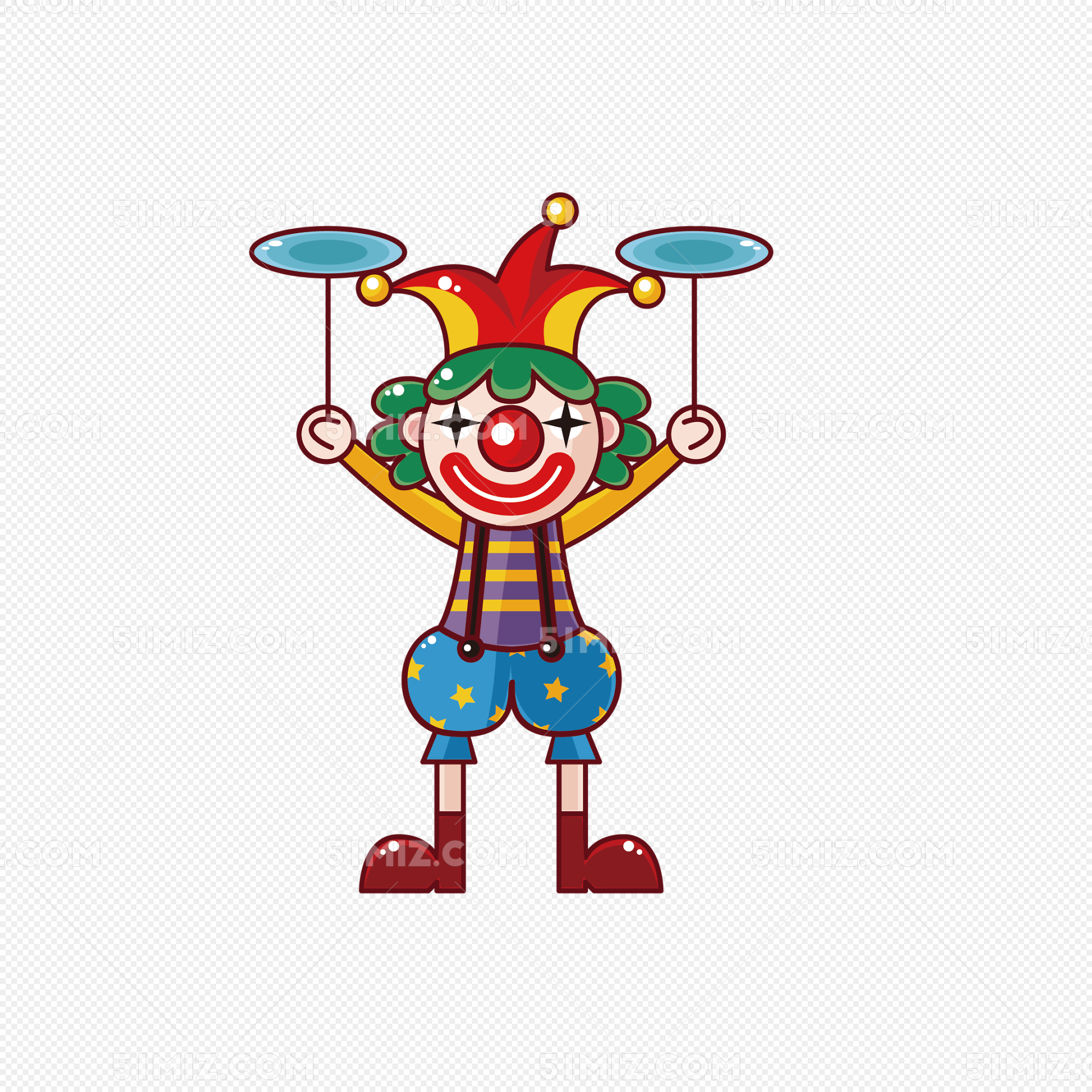 卡通马戏团小丑 小丑嘴巴