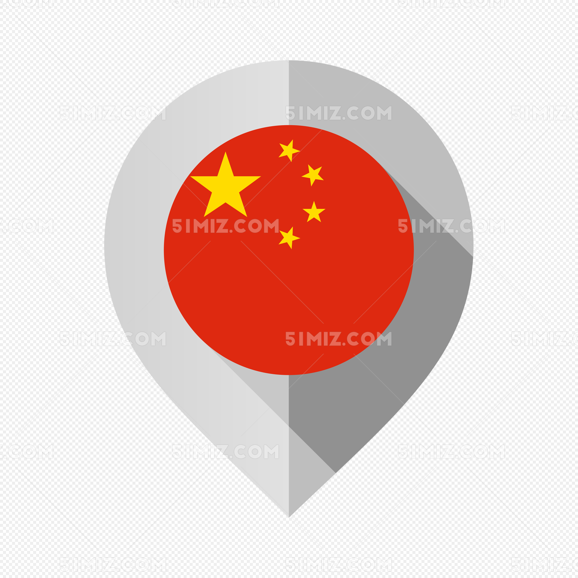 国旗定位图标
