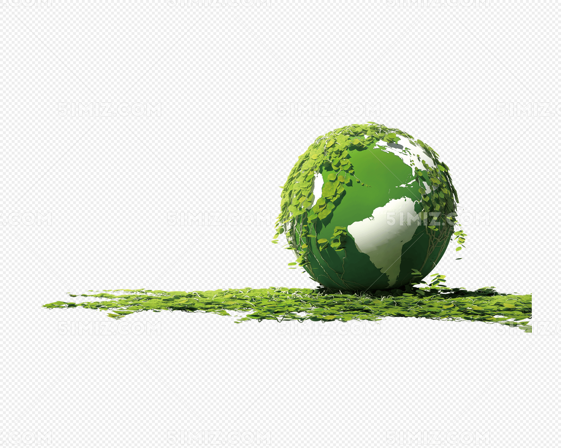绿色环保地球免费下载_png素材_觅知网