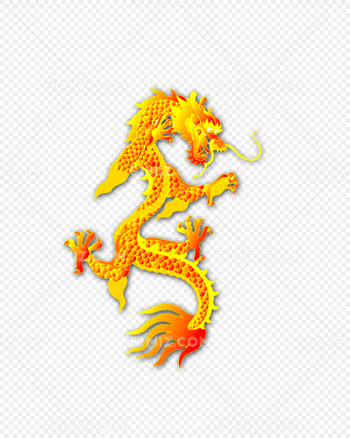 金色龙图案