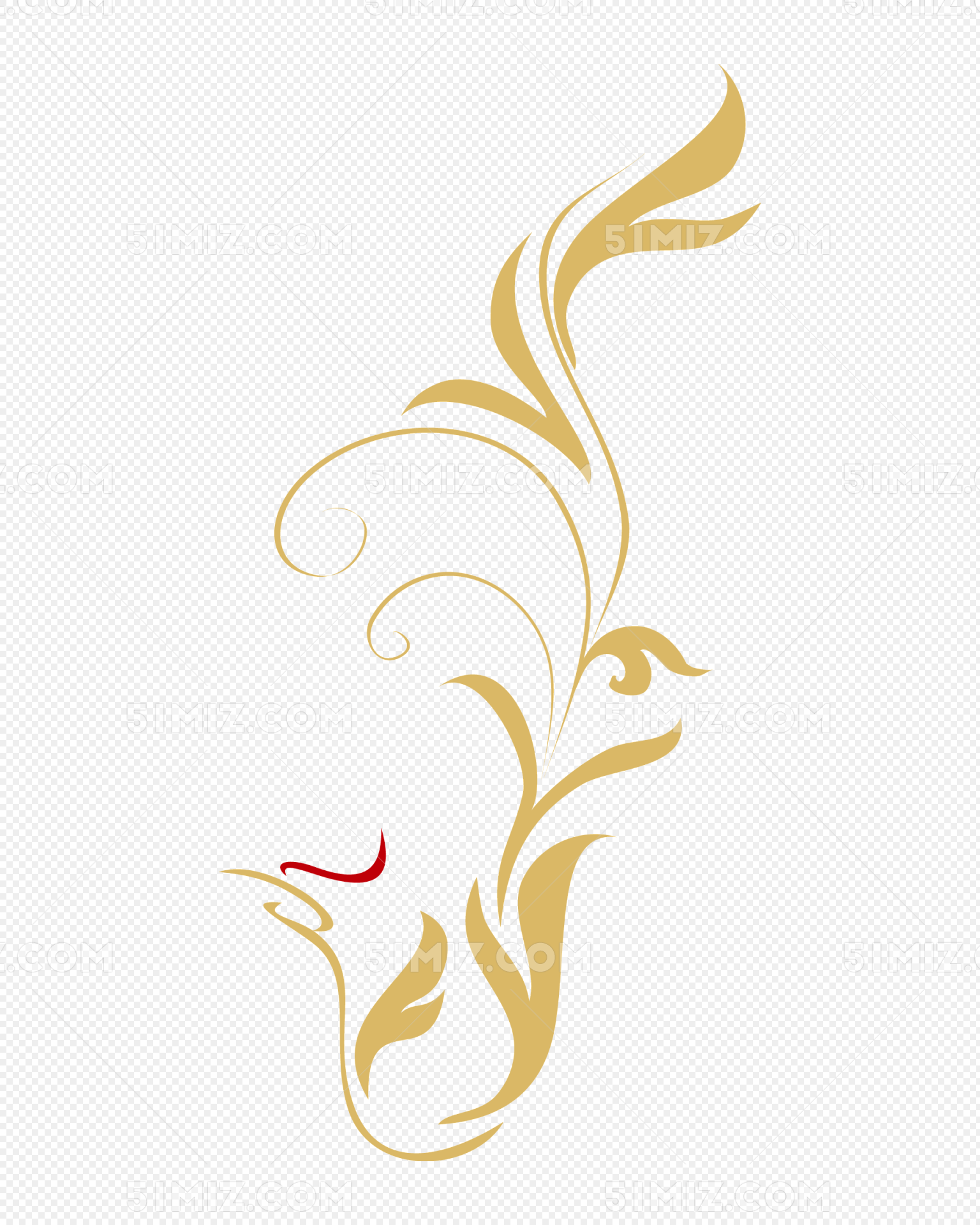 凤凰花纹边框