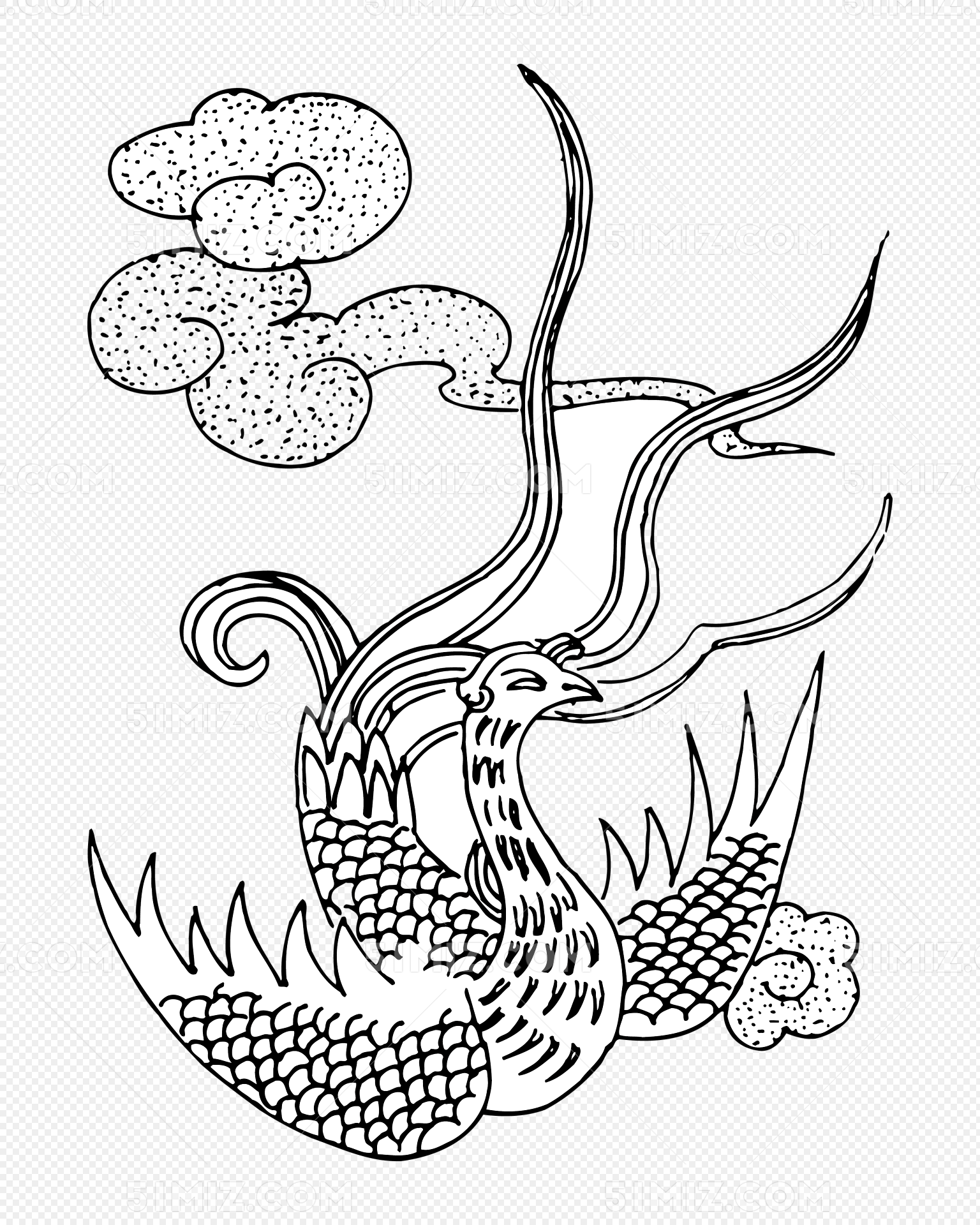 凤凰矢量图案