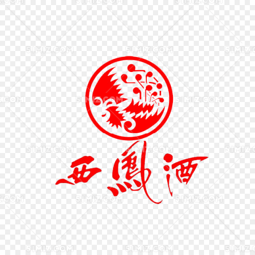 红色西凤酒logo下载