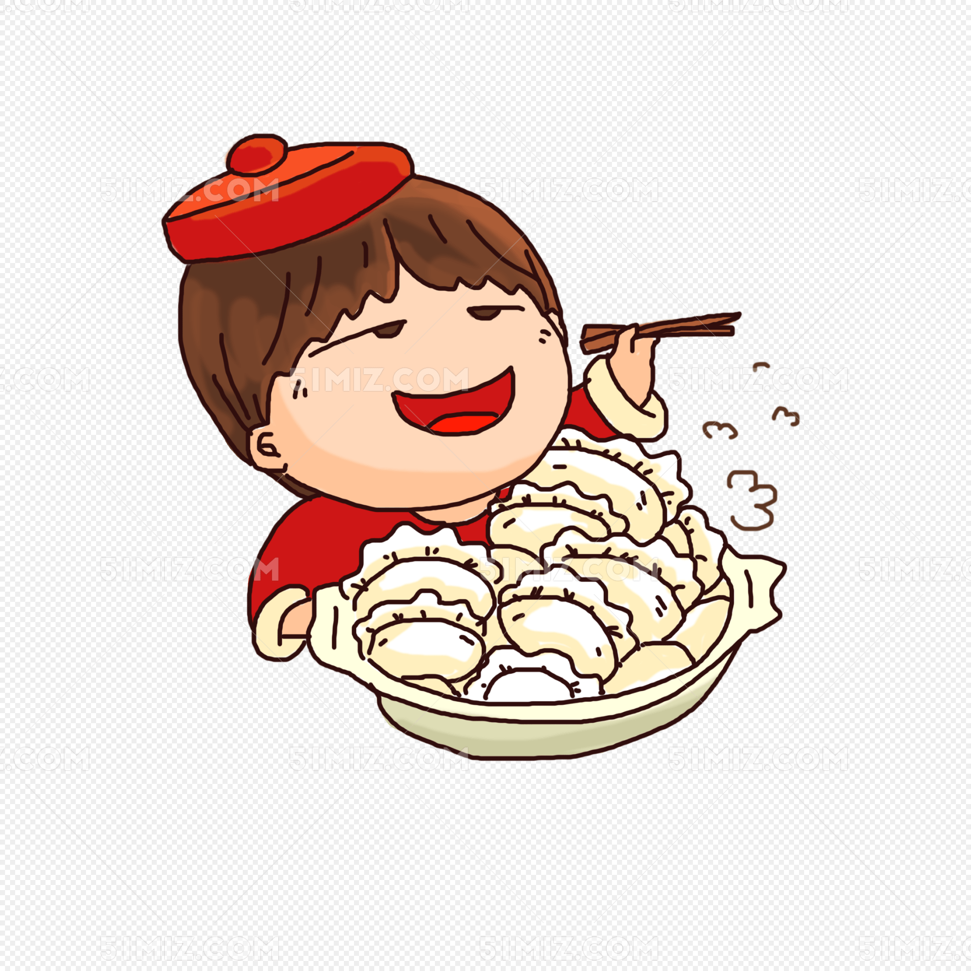冬至吃饺子美食素材