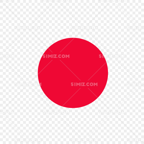 红色实心圆圈红色圆点太阳红简单