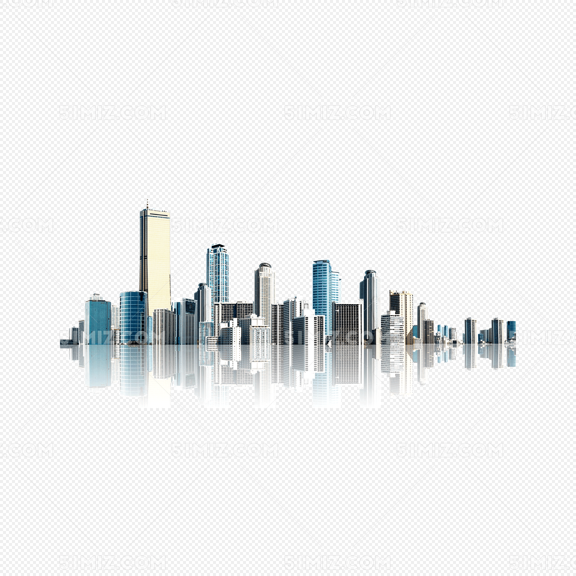 城市建筑高楼写实素材