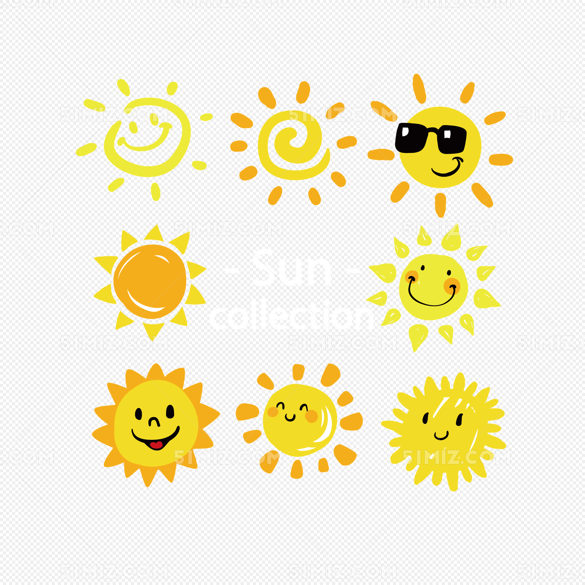 夏日阳光手绘太阳夏日阳光summer