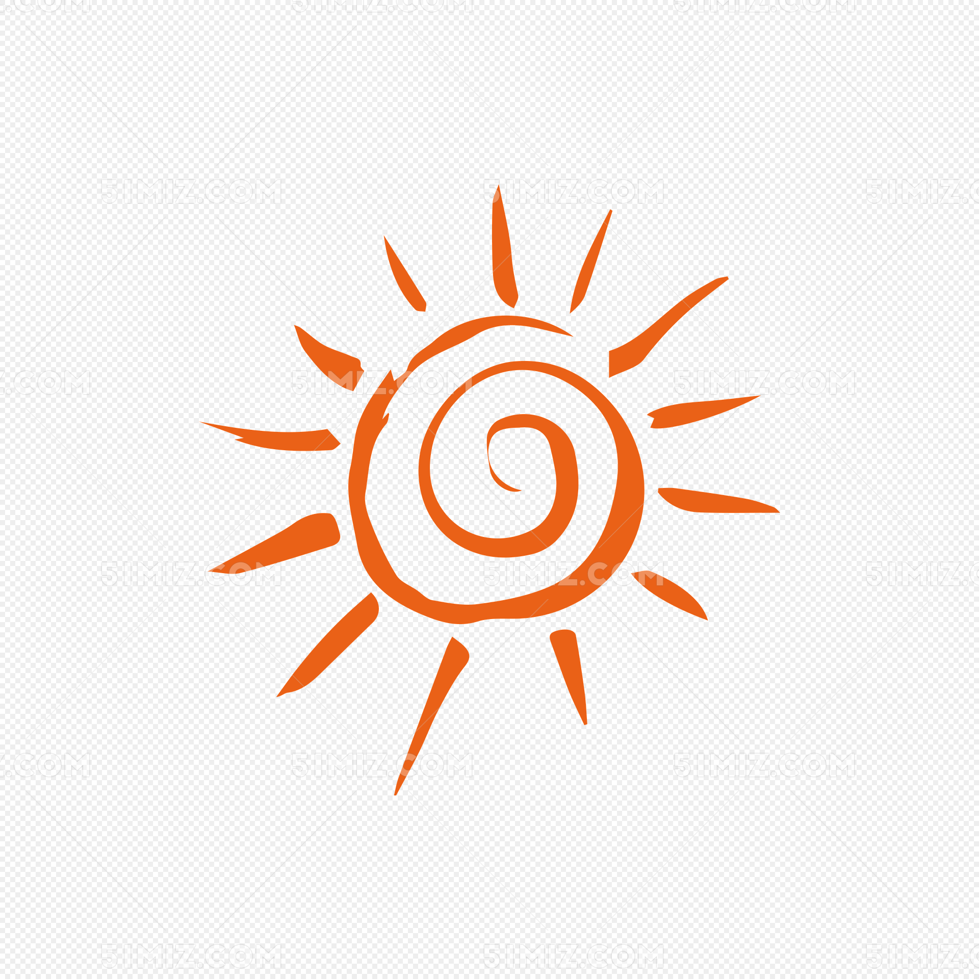 太阳图标暖色阳光温暖