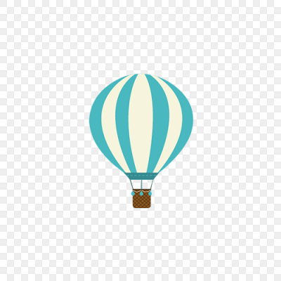 扁平卡通热气球升气球
