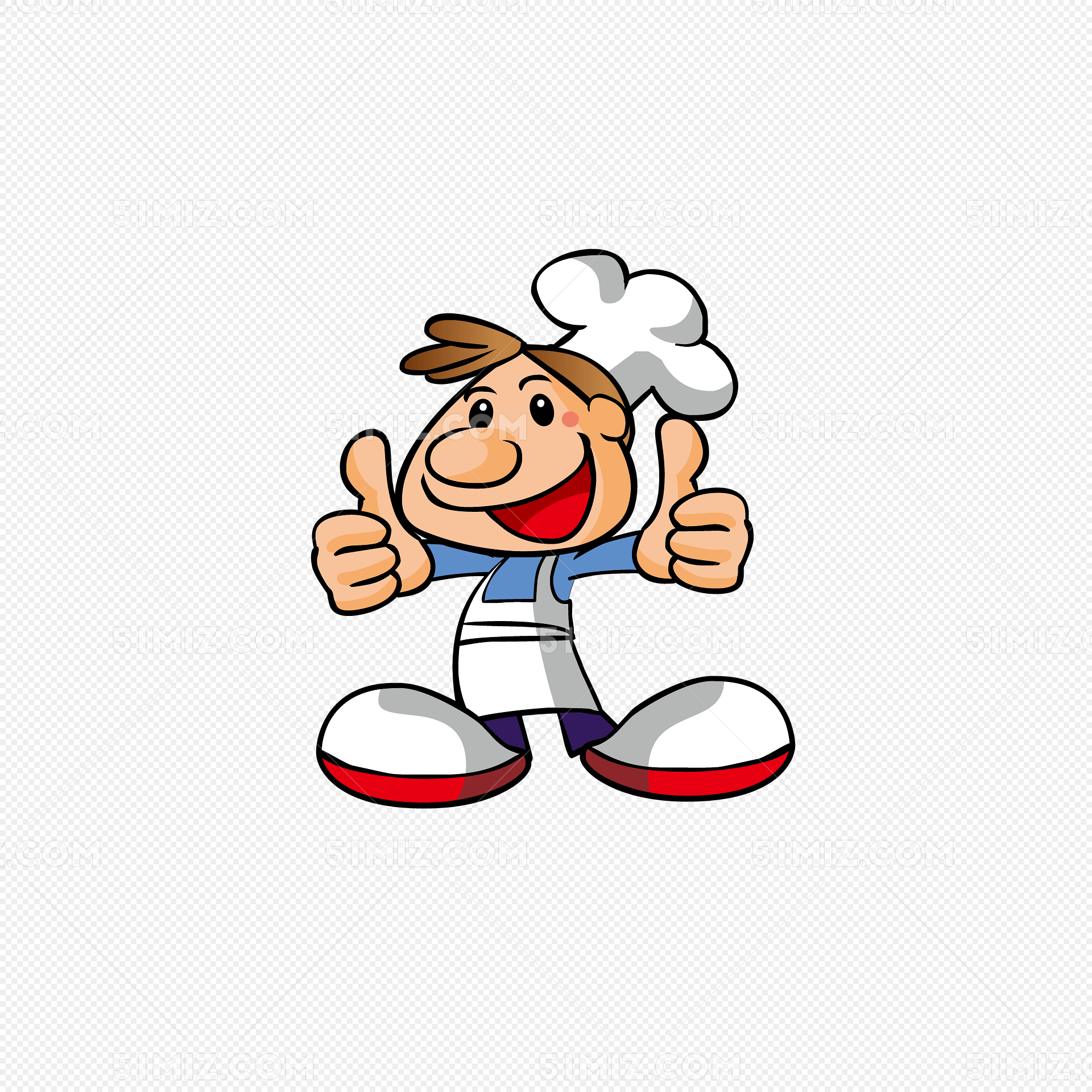 卡通厨师矢量素材免费下载 - 觅知网