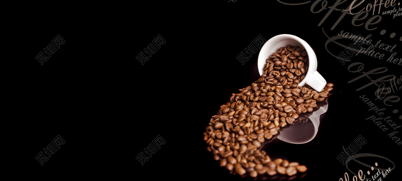 欧美西式茶咖啡下午茶美味海报banner背景
