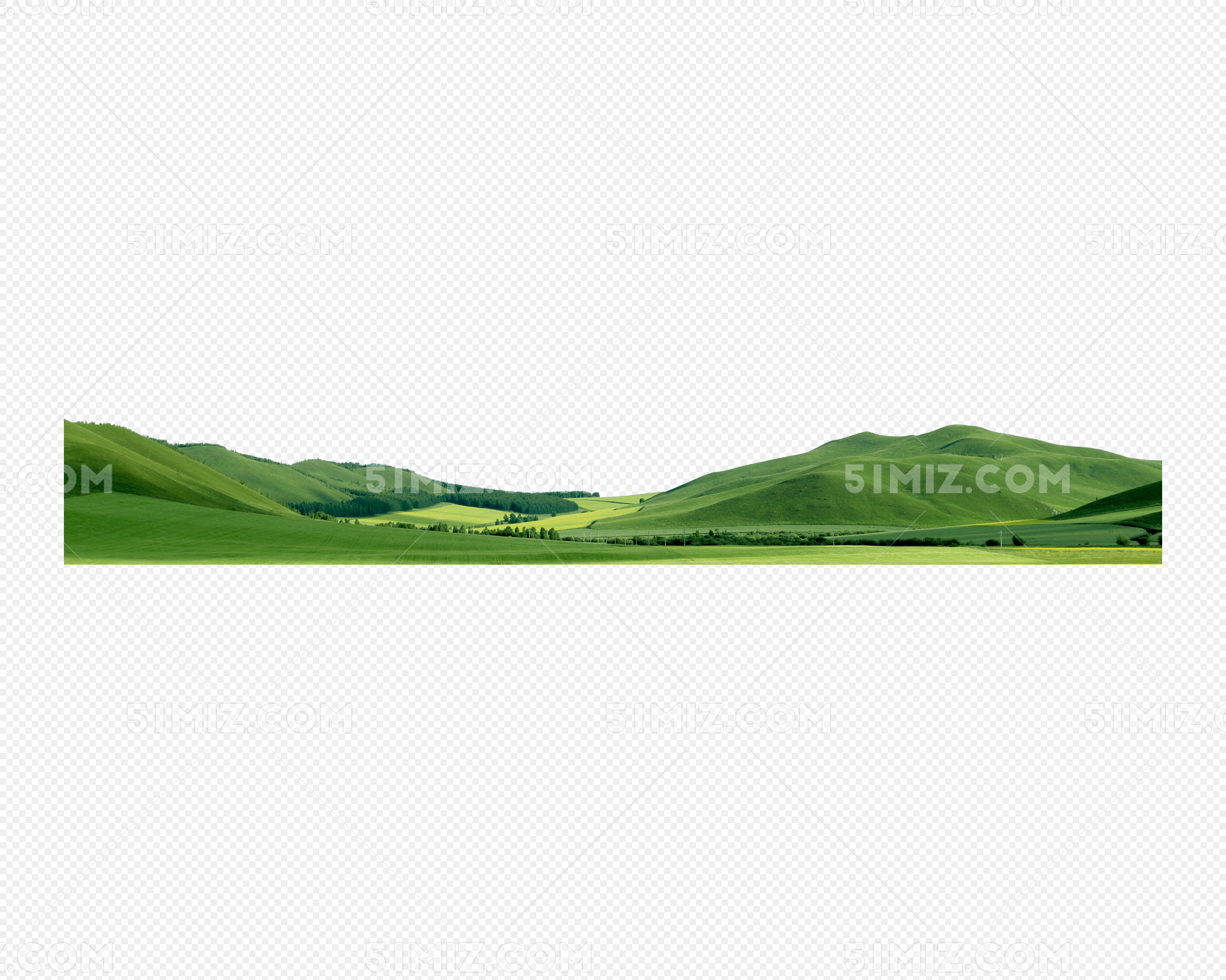 草原山丘底边装饰元素图片素材免费下载_觅知网