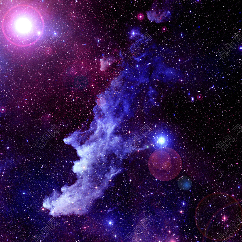 300像素蓝色梦幻高清星空图片