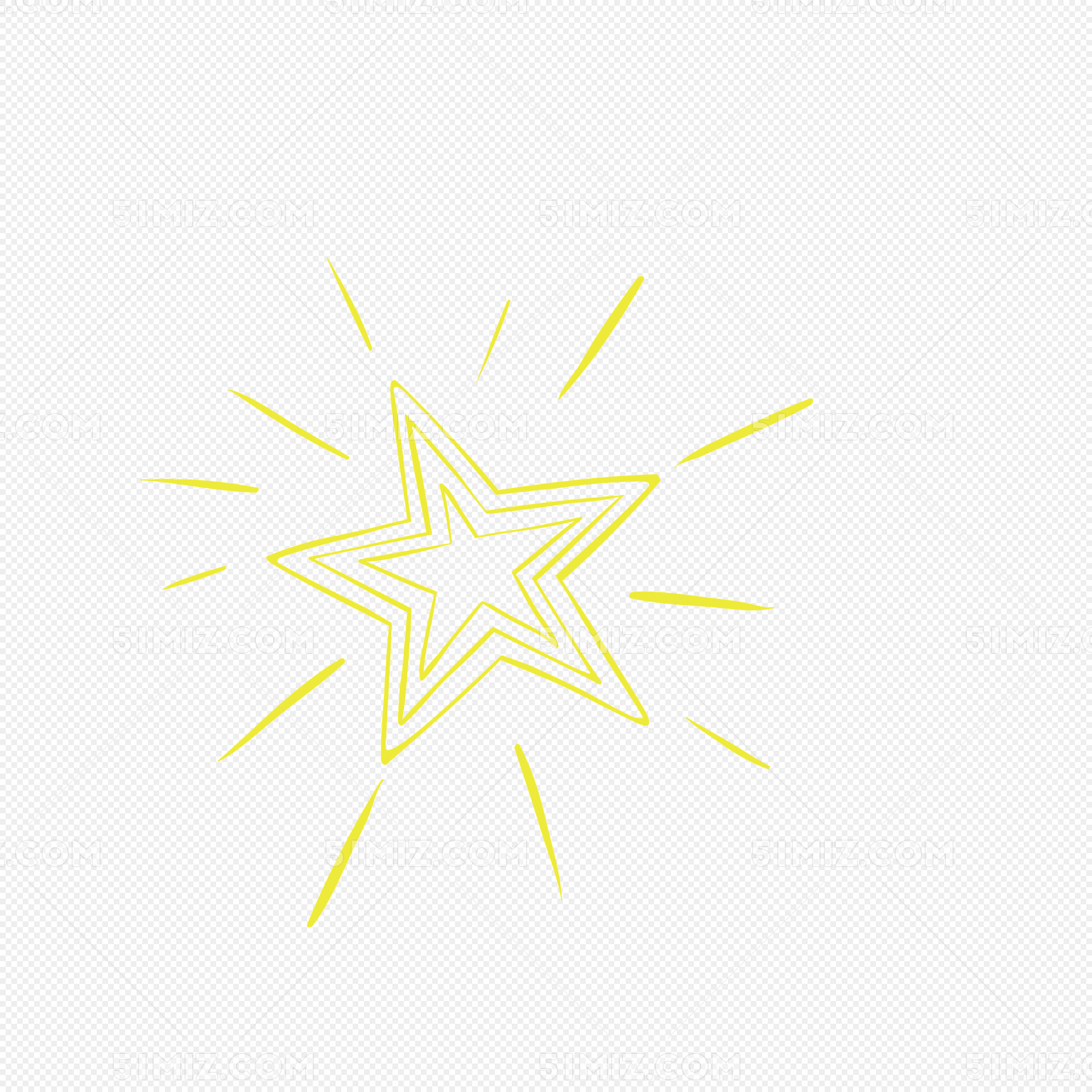 手绘涂鸦卡通星星