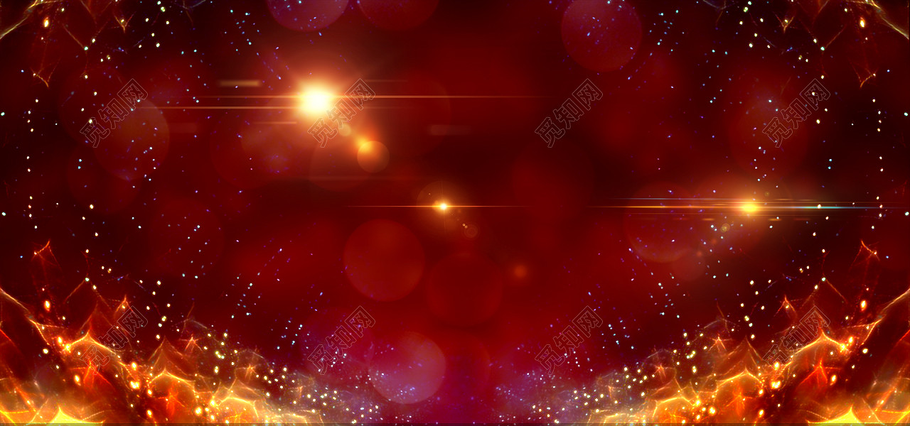 大气红色开幕式背景banner