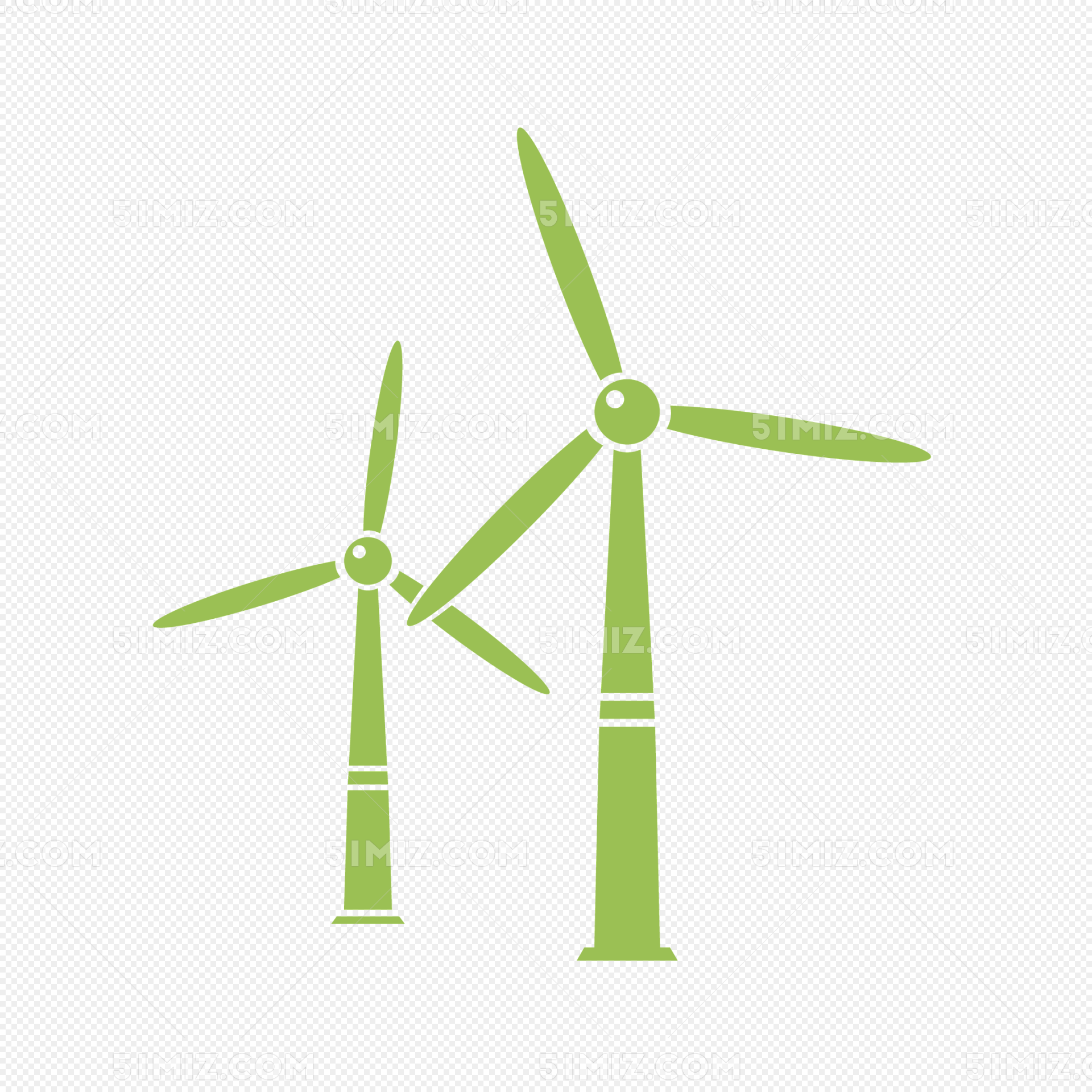 环保 风车 风力发电免费下载_png素材_觅知网