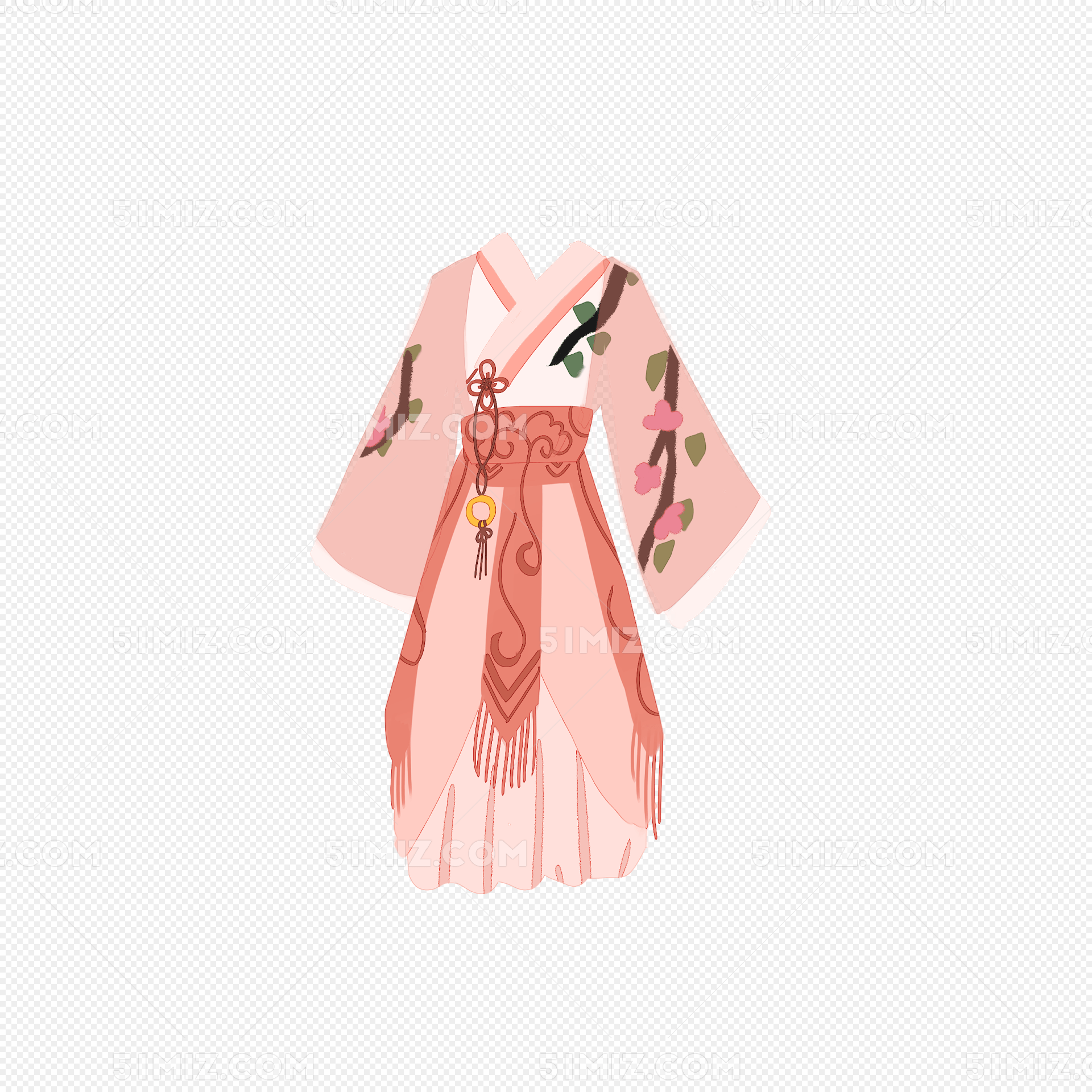 清雅汉服古装插画