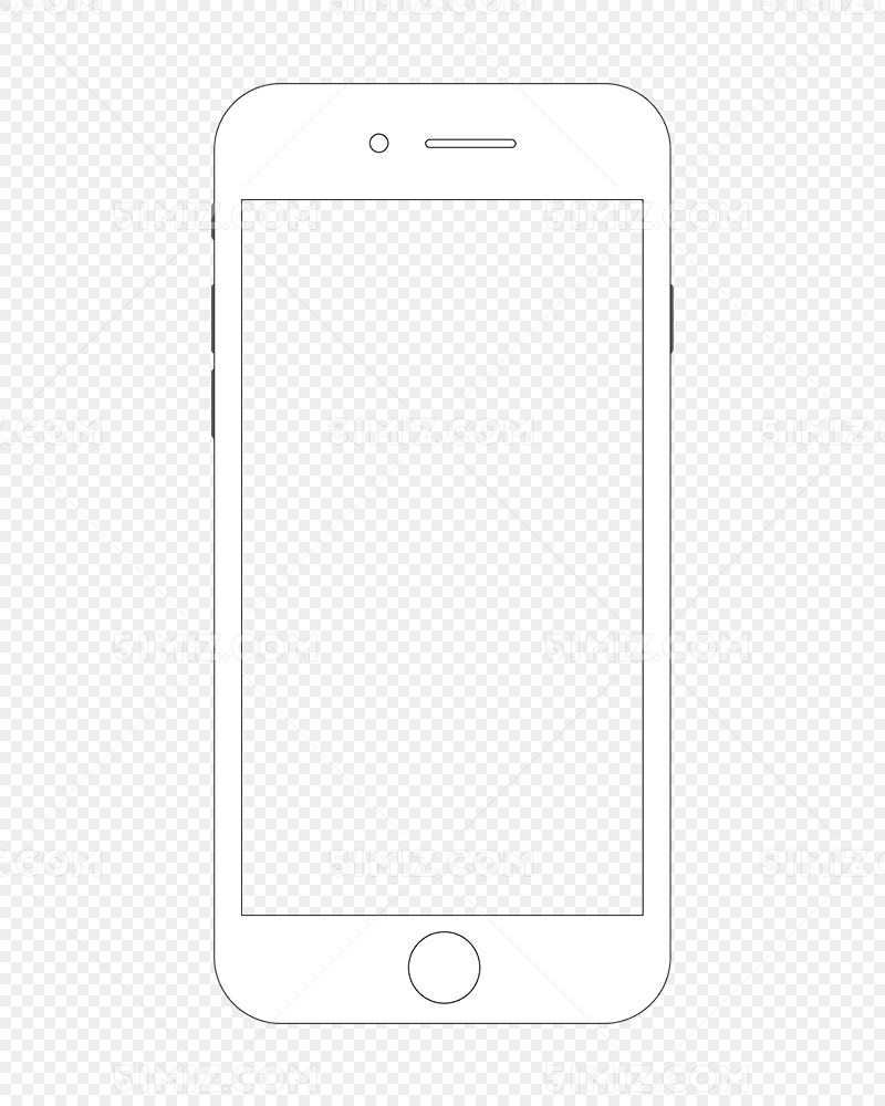 iphone手机苹果手机简单手绘线条手机dm