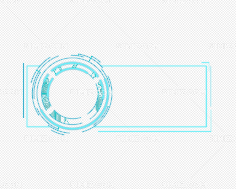 蓝色科技标题栏