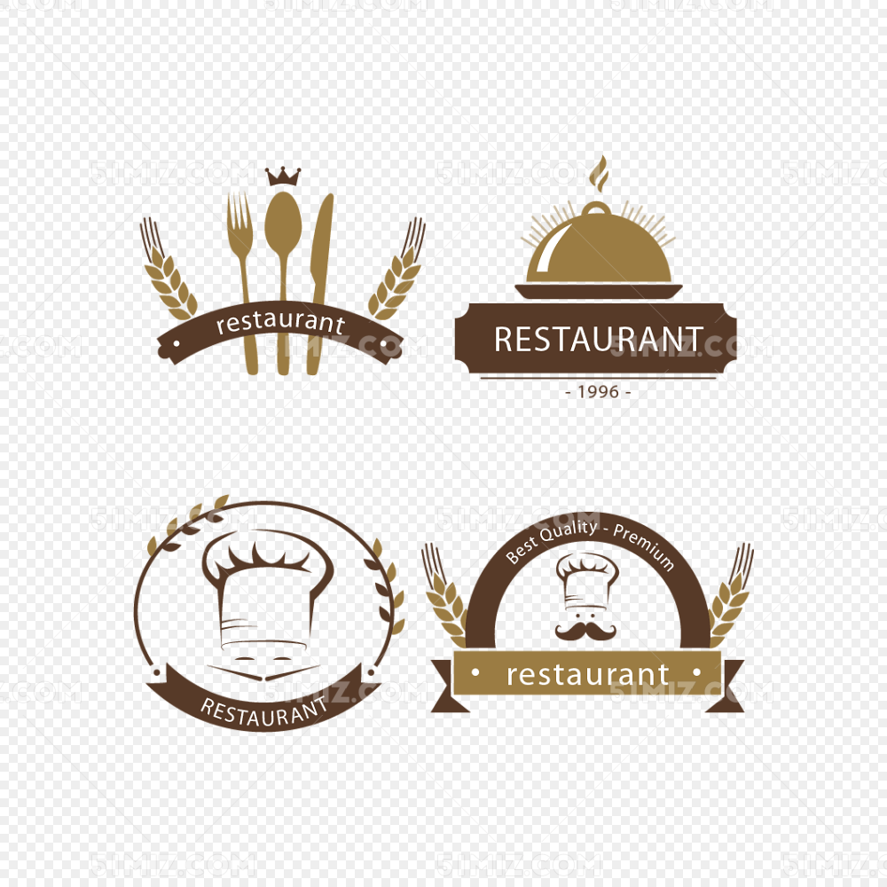 餐馆西餐厅logo矢量素材