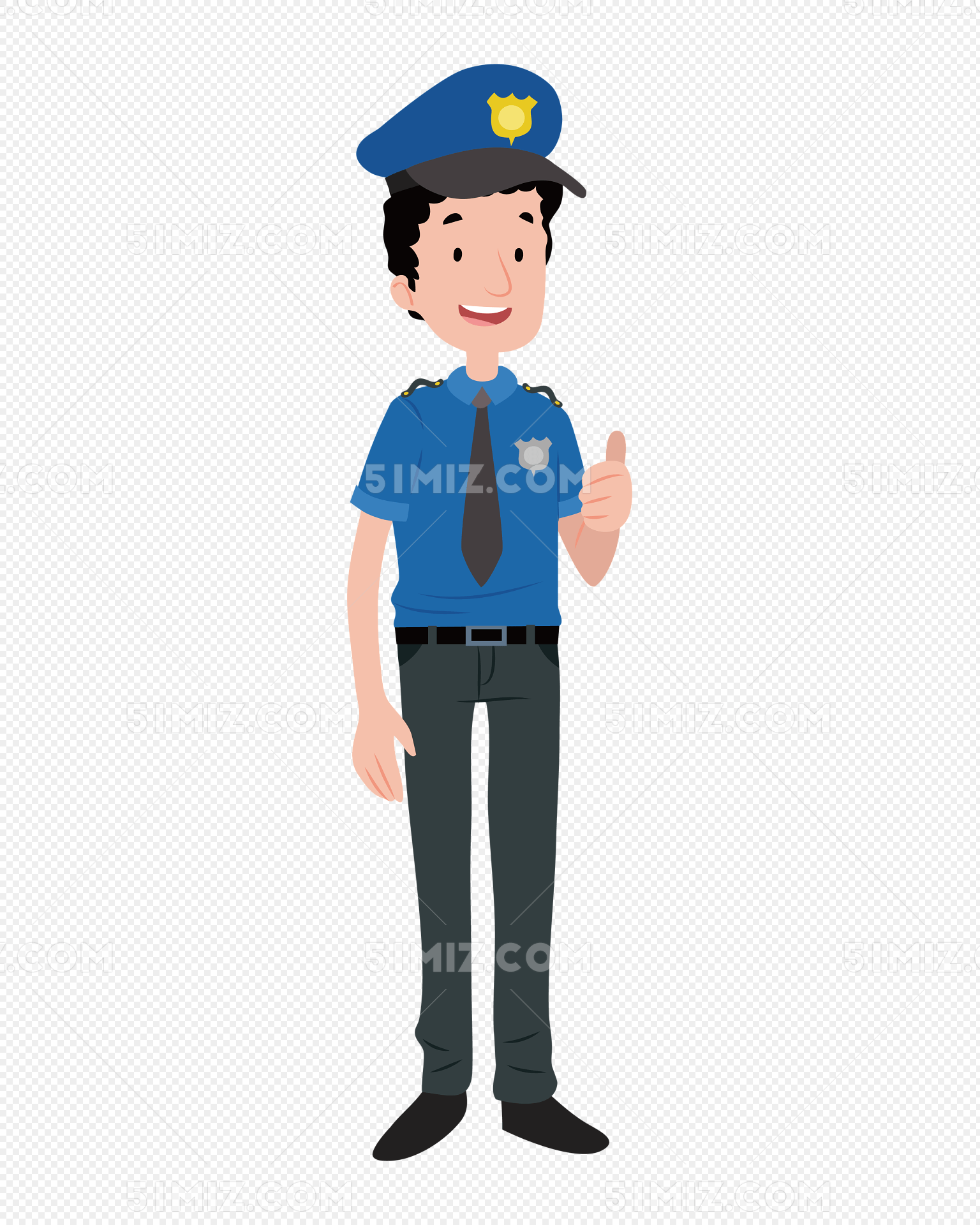 卡通劳动人物动车司机矢量素材