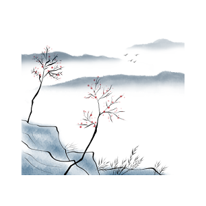 远山山水画水墨画中国风