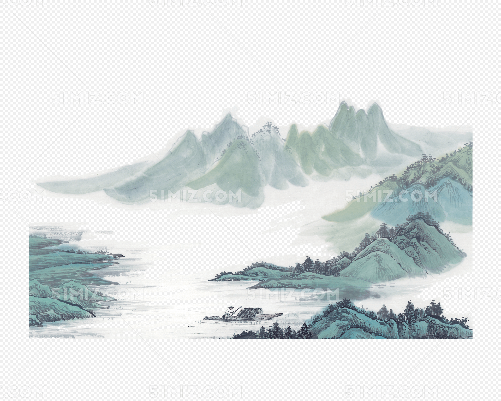 水墨中国风山水画
