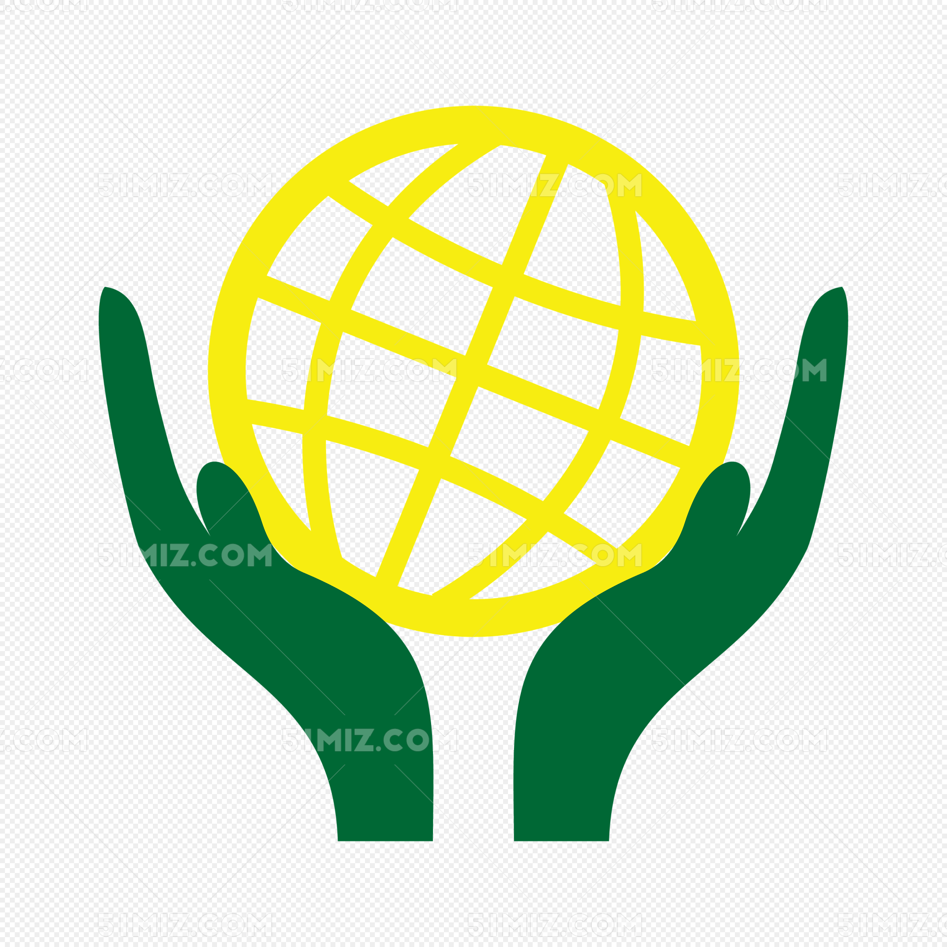 托起的地球矢量图