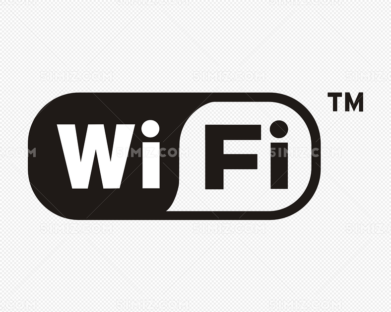 无线网络wifi标志矢量图