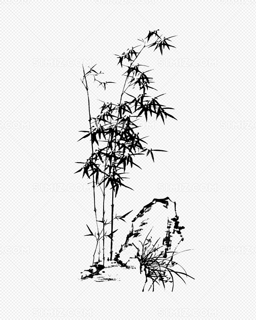 水墨竹子