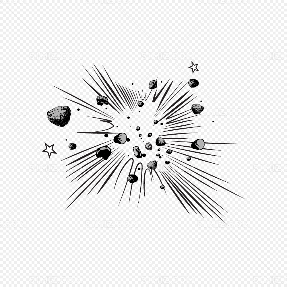 黑白爆炸图案背景