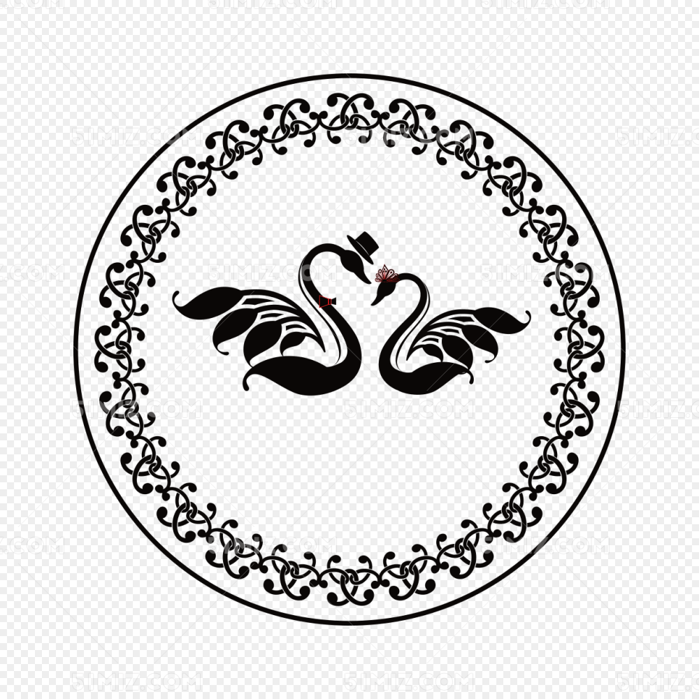 矢量鸳鸯logo
