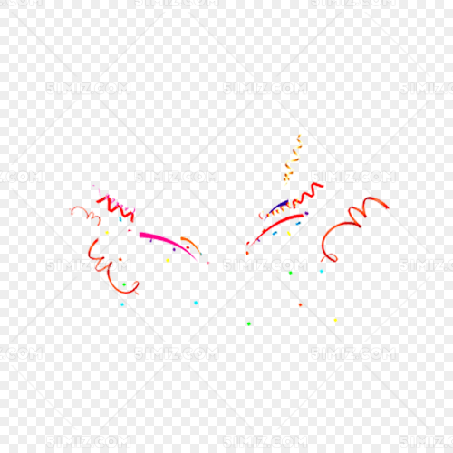 彩色漂浮撒花