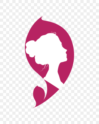 女性剪影logo