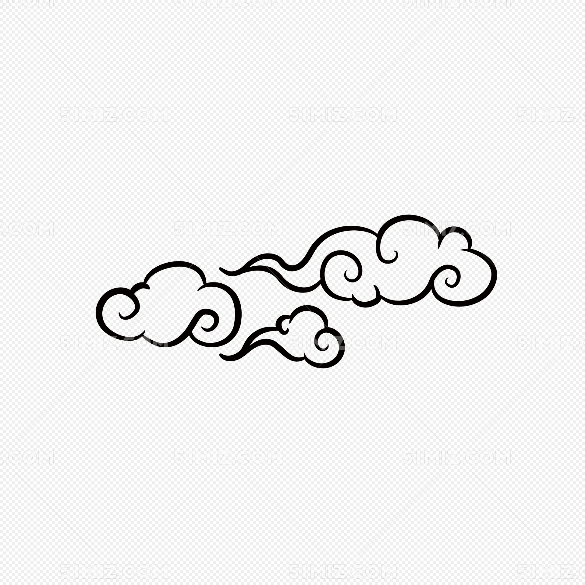 云朵装饰素材图案