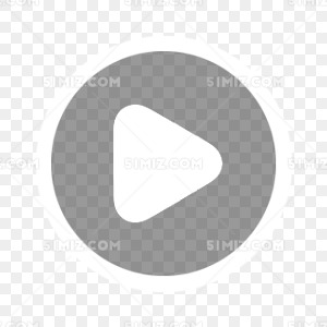 多媒体播放透明圆形图标