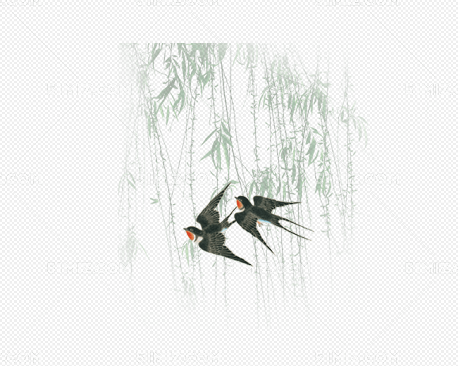 飞翔的燕子简笔画画法图片步骤（关于学画画的作文） - 有点网 - 好手艺