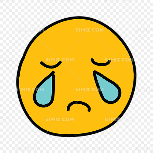 简笔画哭脸