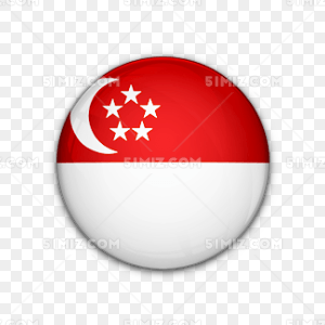 国旗对新加坡世界标志图标