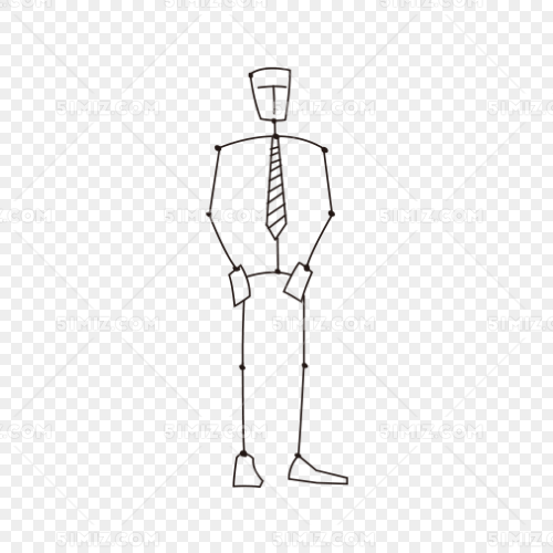 绘火柴人简笔画