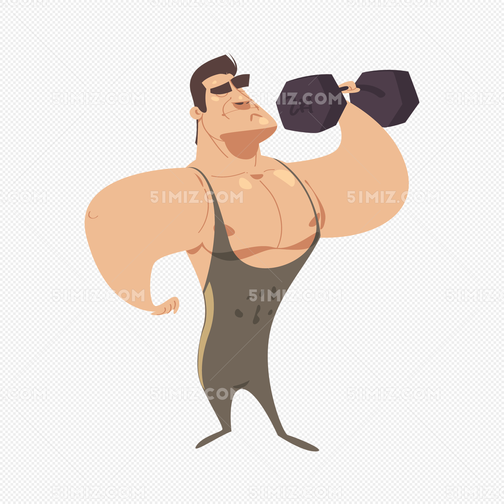 肌肉发达的健身教练