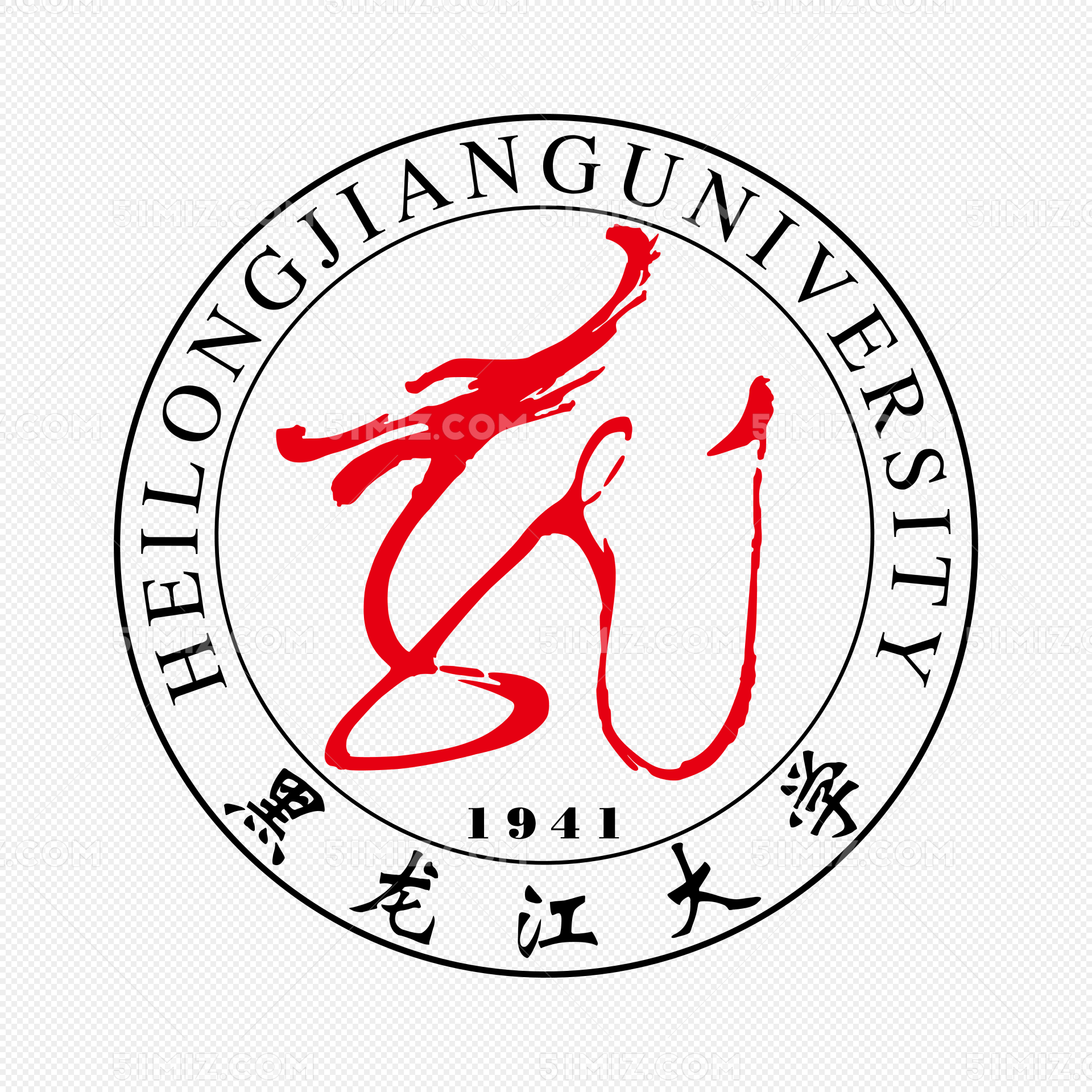 黑龙江大学logo