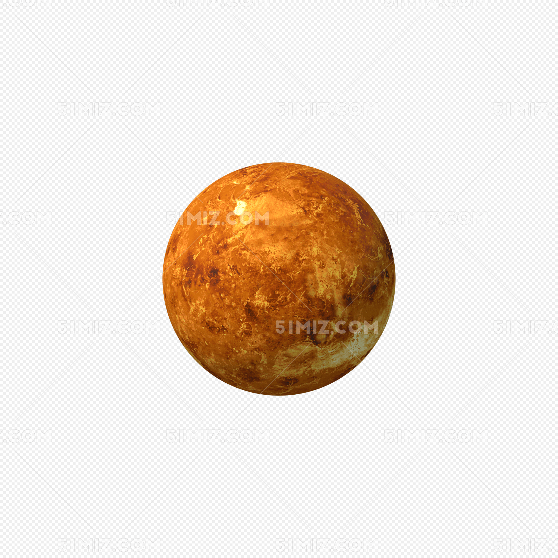 手绘银河系星球火星