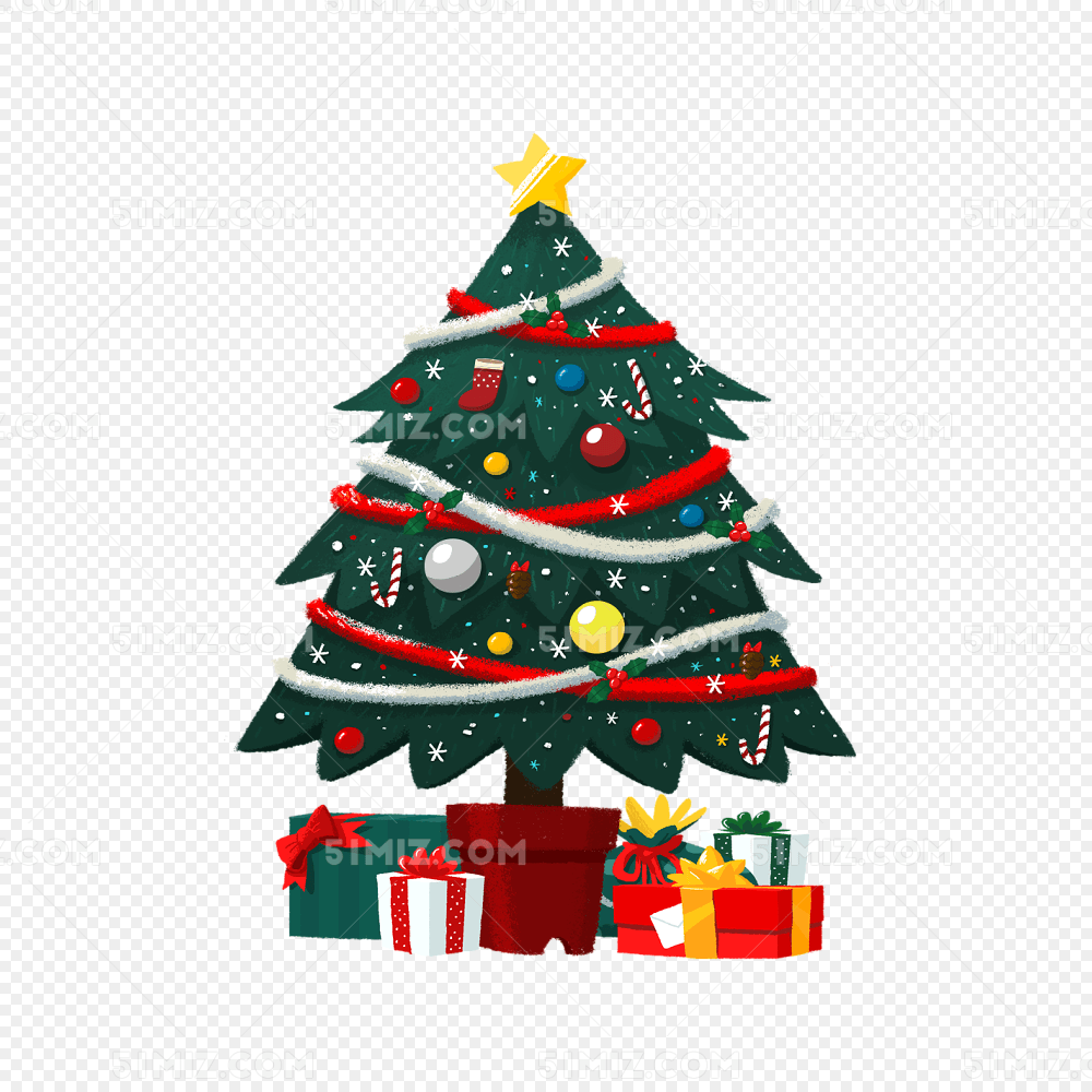 圣诞节圣诞树免抠素材
