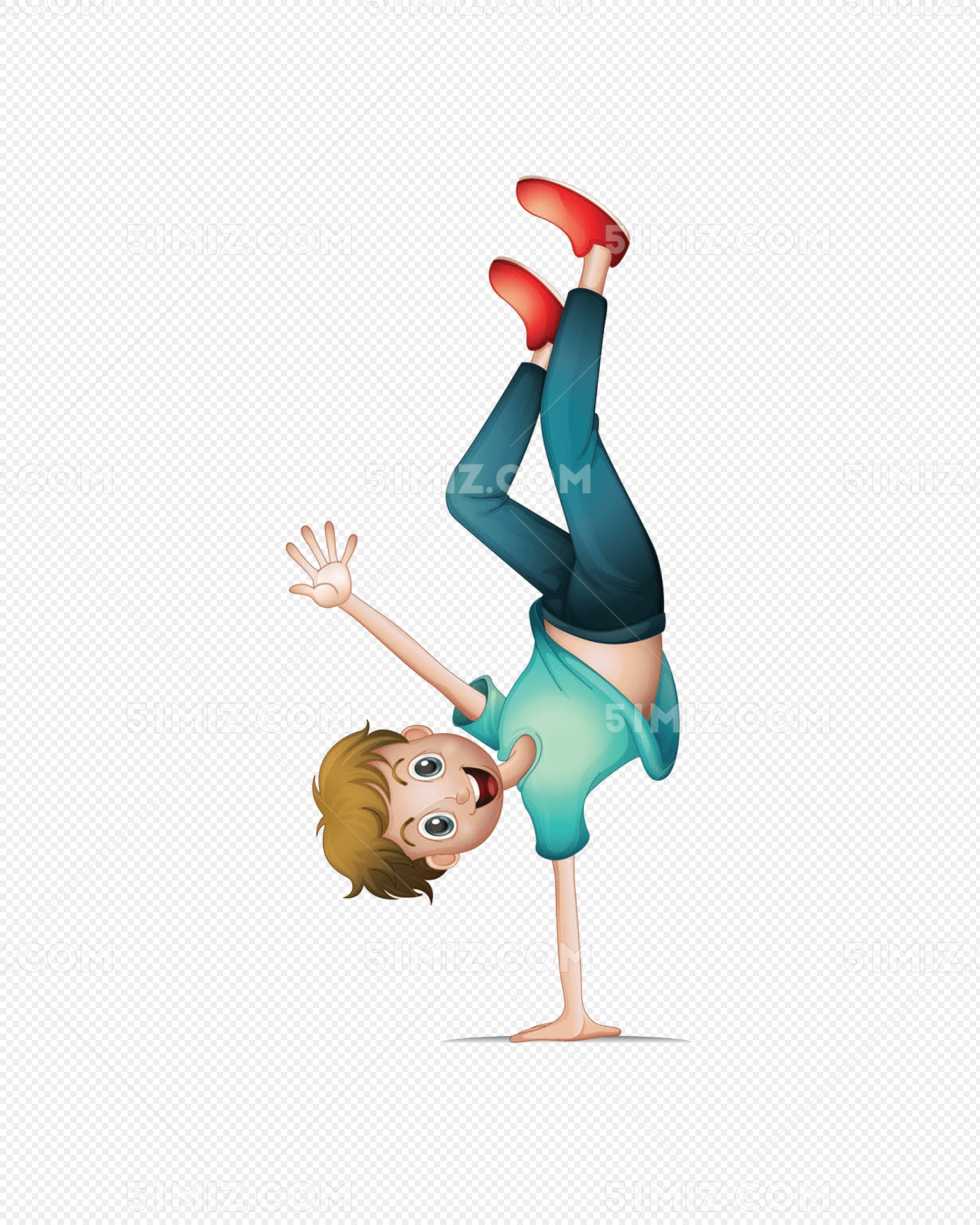 免扣卡通儿童街舞