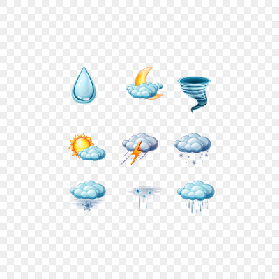 天气图标雷雨